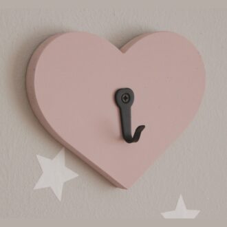 ΚΡΕΜΑΣΤΡΑ ΤΟΙΧΟΥ ΣΕ ΣΧΕΔΙΟ ΚΑΡΔΙΑ DUSTY ΡΟΖ