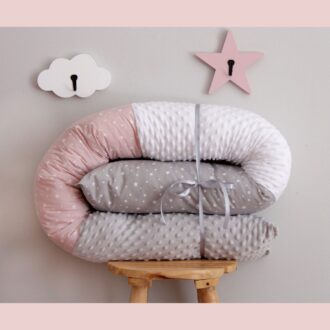 ΠΡΟΣΤΑΤΕΥΤΙΚΟ ΜΑΞΙΛΑΡΙ ΓΚΡΙ ΚΑΙ ΡΟΖ ΑΣΤΕΡΑΚΙ