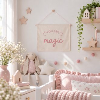 ΥΦΑΣΜΑΤΙΝΟ ΠΛΑΙΣΙΟ "YOU ARE MAGIC" ΣΕ ΕΚΡΟΥ
