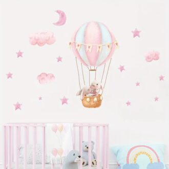 ΑΥΤΟΚΟΛΛΗΤΟ ΤΟΙΧΟΥ ΑΕΡΟΣΤΑΤΟ ΜΕ ΚΟΥΝΕΛΑΚΙΑ ΡΟΖ