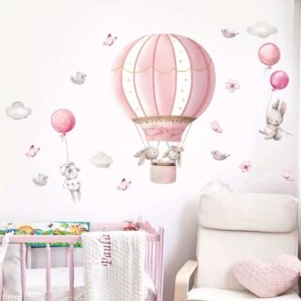 ΑΥΤΟΚΟΛΛΗΤΟ ΤΟΙΧΟΥ ΑΕΡΟΣΤΑΤΟ ΜΕ ΚΟΥΝΕΛΑΚΙΑ ΡΟΖ