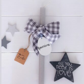 ΧΕΙΡΟΠΟΙΗΤΗ ΛΑΜΠΑΔΑ ΜΕ ΚΡΕΜΑΣΤΟ ΚΕΡΑΜΙΚΟ ΓΚΡΙ ΚΑΡΟ